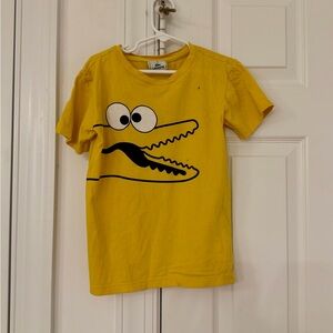 Lacoste Kids Yellow Graphic Tee